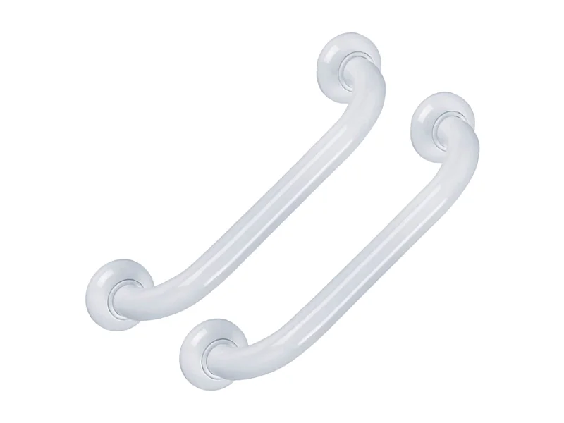 Lot de 2 barres droite PMR PELLET Essentiel confort 30 cm aluminium époxy blanc