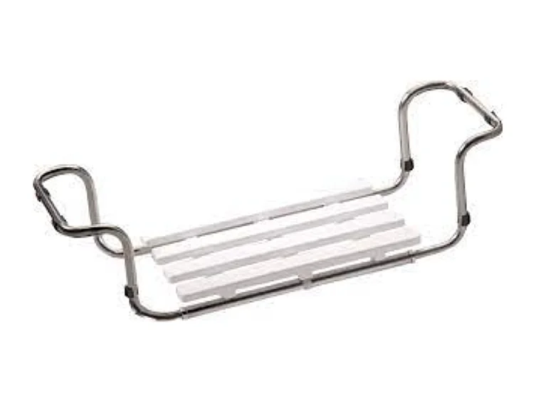 Siège de baignoire PMR PELLET inox 304 extensible + Bandelettes anti-dérapantes PMR PELLET x 12