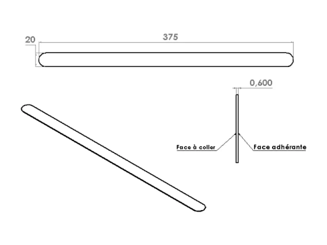 Siège de baignoire PMR PELLET inox 304 extensible + Bandelettes anti-dérapantes PMR PELLET x 12