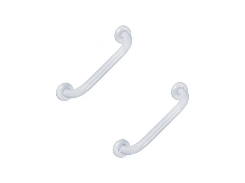Lot de 2 barres droite PMR PELLET Essentiel confort 60 cm aluminium époxy blanc