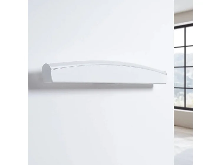 Candeeiros De Parede Jorun Moderno, Aço/Alumínio/Pvc - 1 Lichtbronnen - L.60 X H.7 Cm - Branco