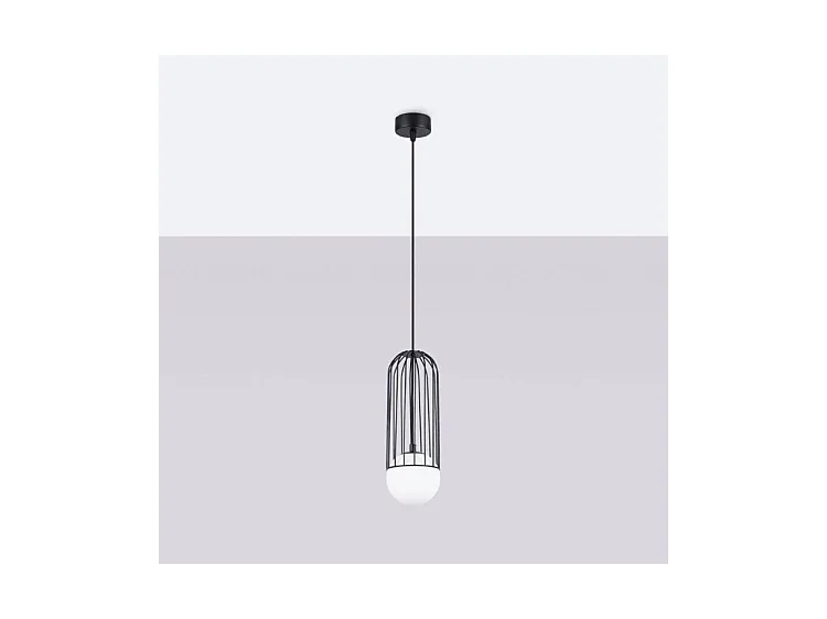Applique Brina Moderne En Acier - 1 Sources Lumineuses - L.12 X H.115 Cm - Noir