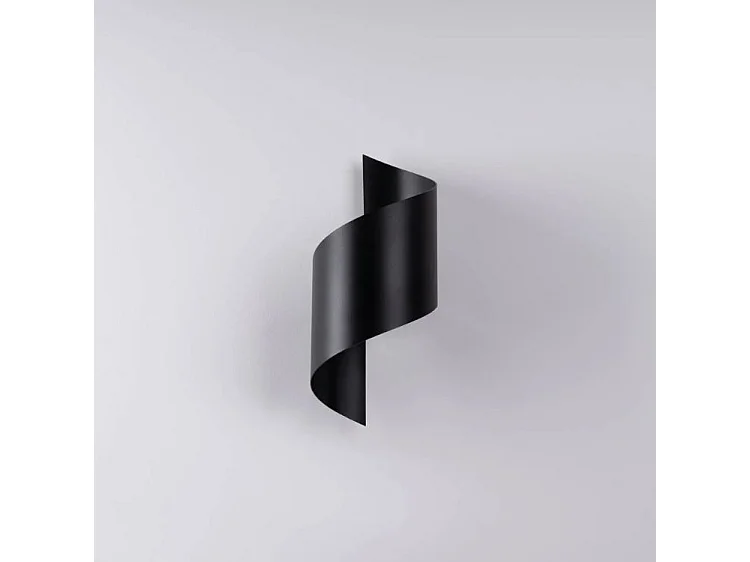 Lampade Da Parete Talassa Moderno Di Acciaio - 1 Sorgenti Luminose - L.15 X A.31 Cm - Nero