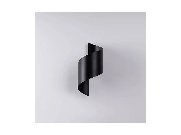 Appliques Talassa Moderne En Acier - 1 Sources Lumineuses - L.15 X H.31 Cm - Noir