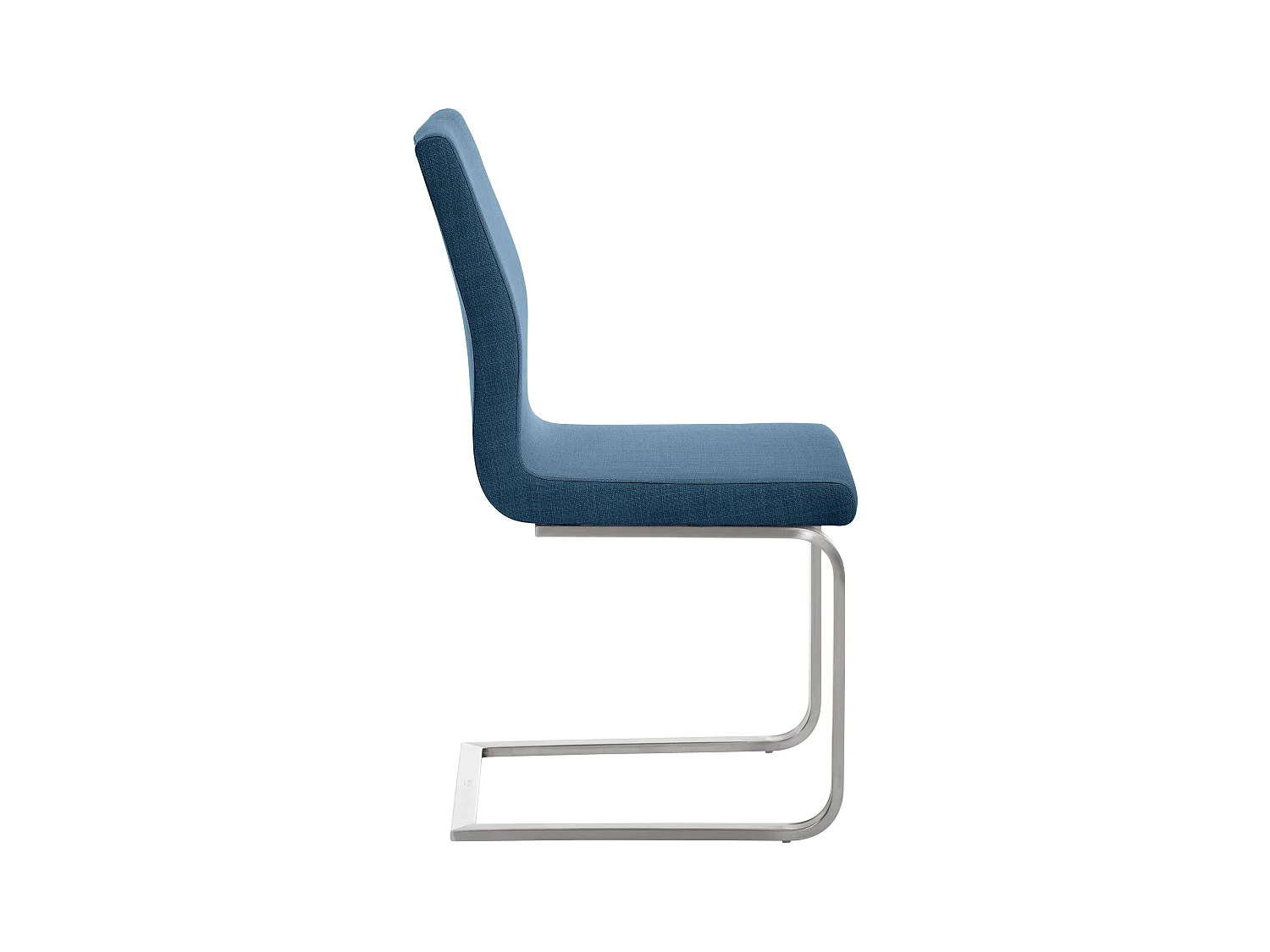Freischwinger Stuhl - Stoff - blau - Belfort