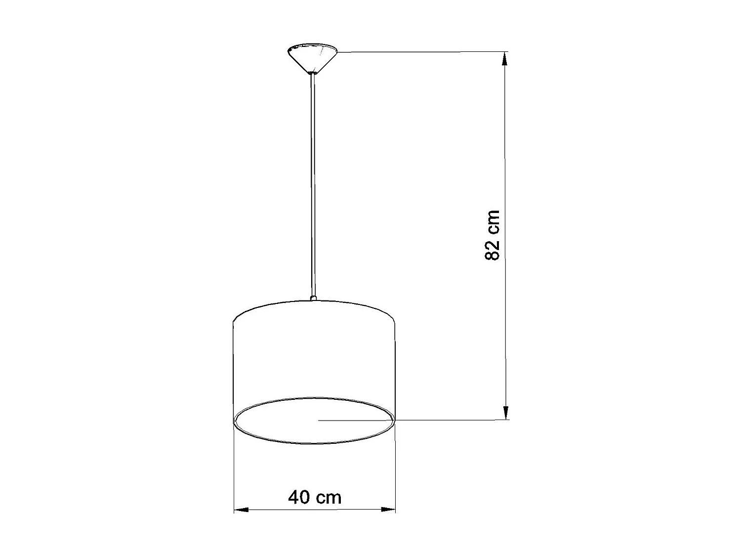 Lampes Suspendues Piłka Moderne En Pvc - 1 Sources Lumineuses - L.40 X H.82 Cm - Blanc Noir