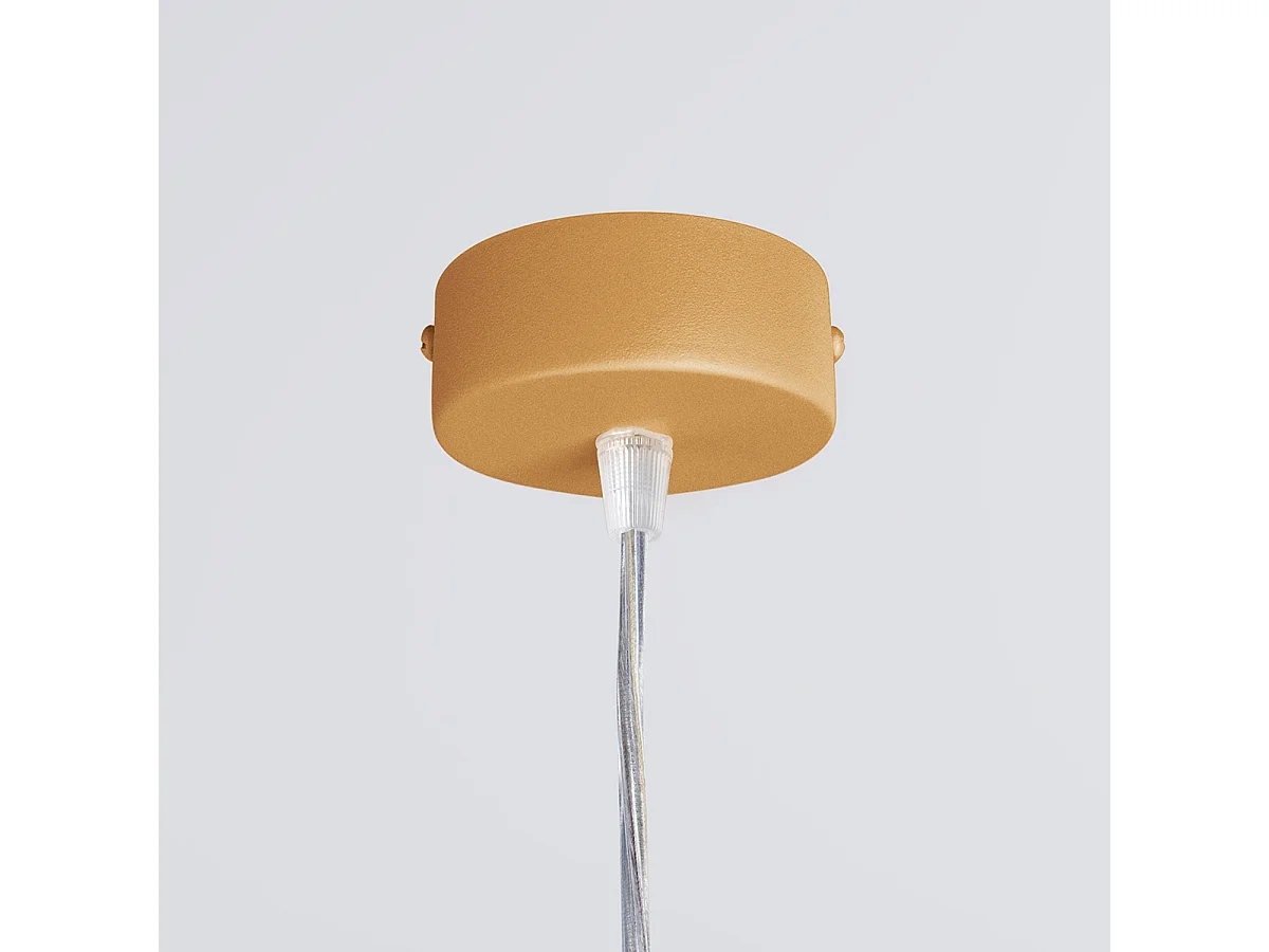 Lampes Suspendues Farge Moderne En Aluminium - 1 Sources Lumineuses - L.120 X H.150 Cm - Doré