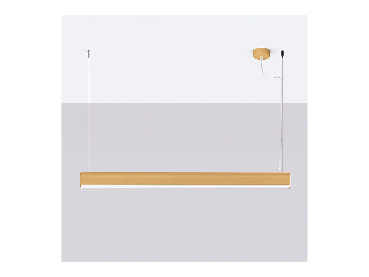 Hanglampen Farge Modern Van  - 1 Lichtbronnen - L.120 X H.150 Cm - Gouden