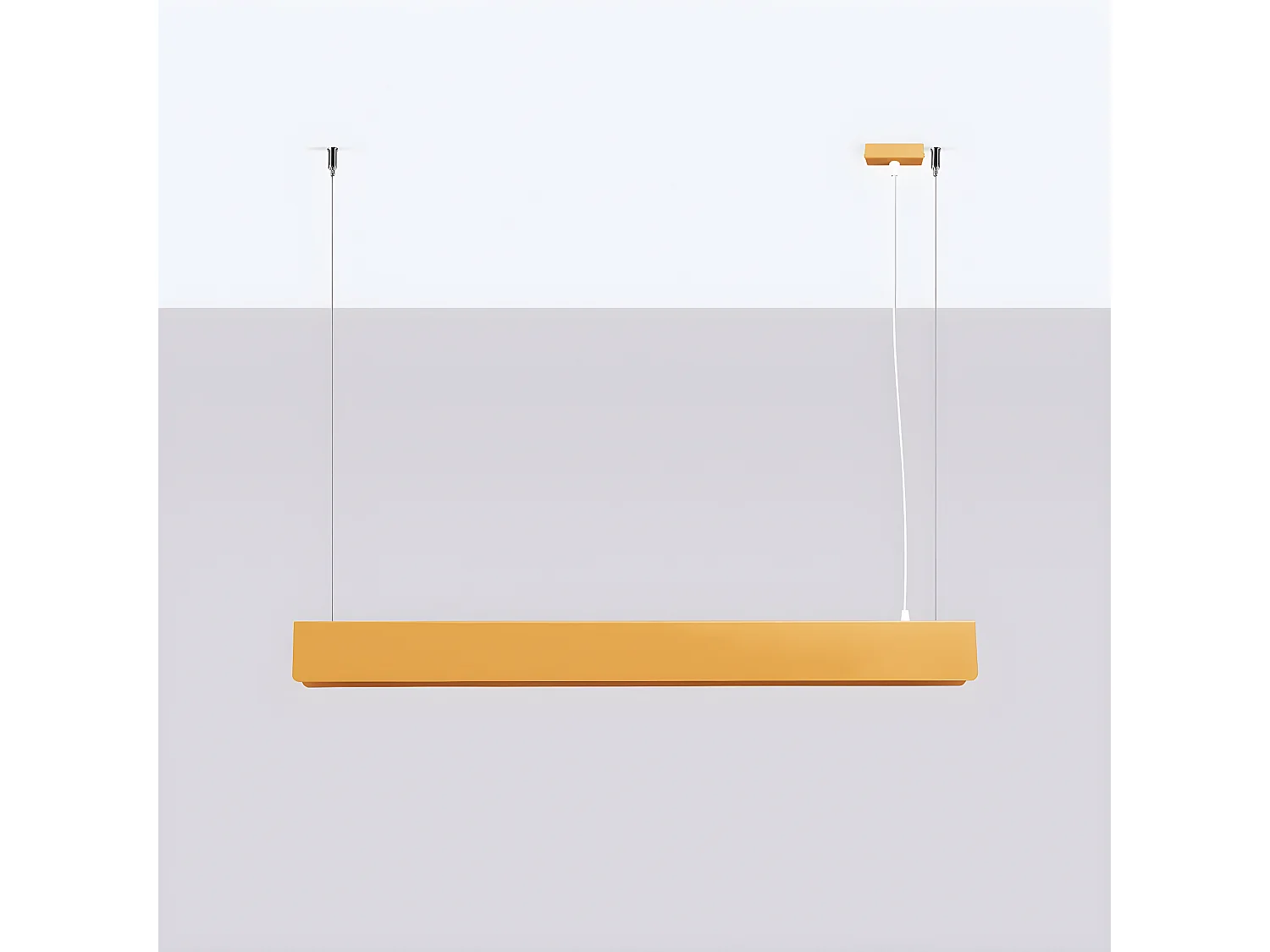 Lampy Wiszące Nowoczesny Spark, Stal - 1 Źródło - L.100 X H.120 Cm - Złoty