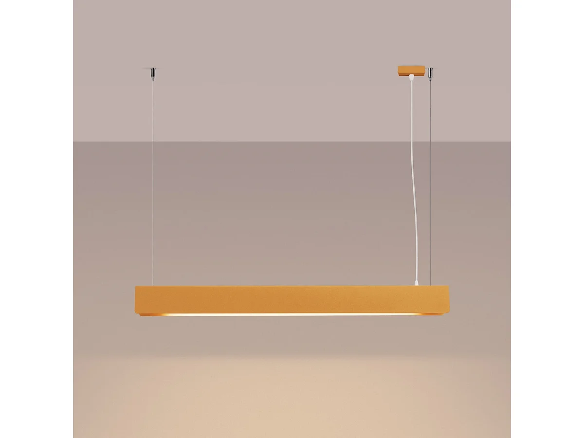 Lampe Suspendues Spark Moderne En Acier - 1 Sources Lumineuses - L.100 X H.120 Cm - Doré