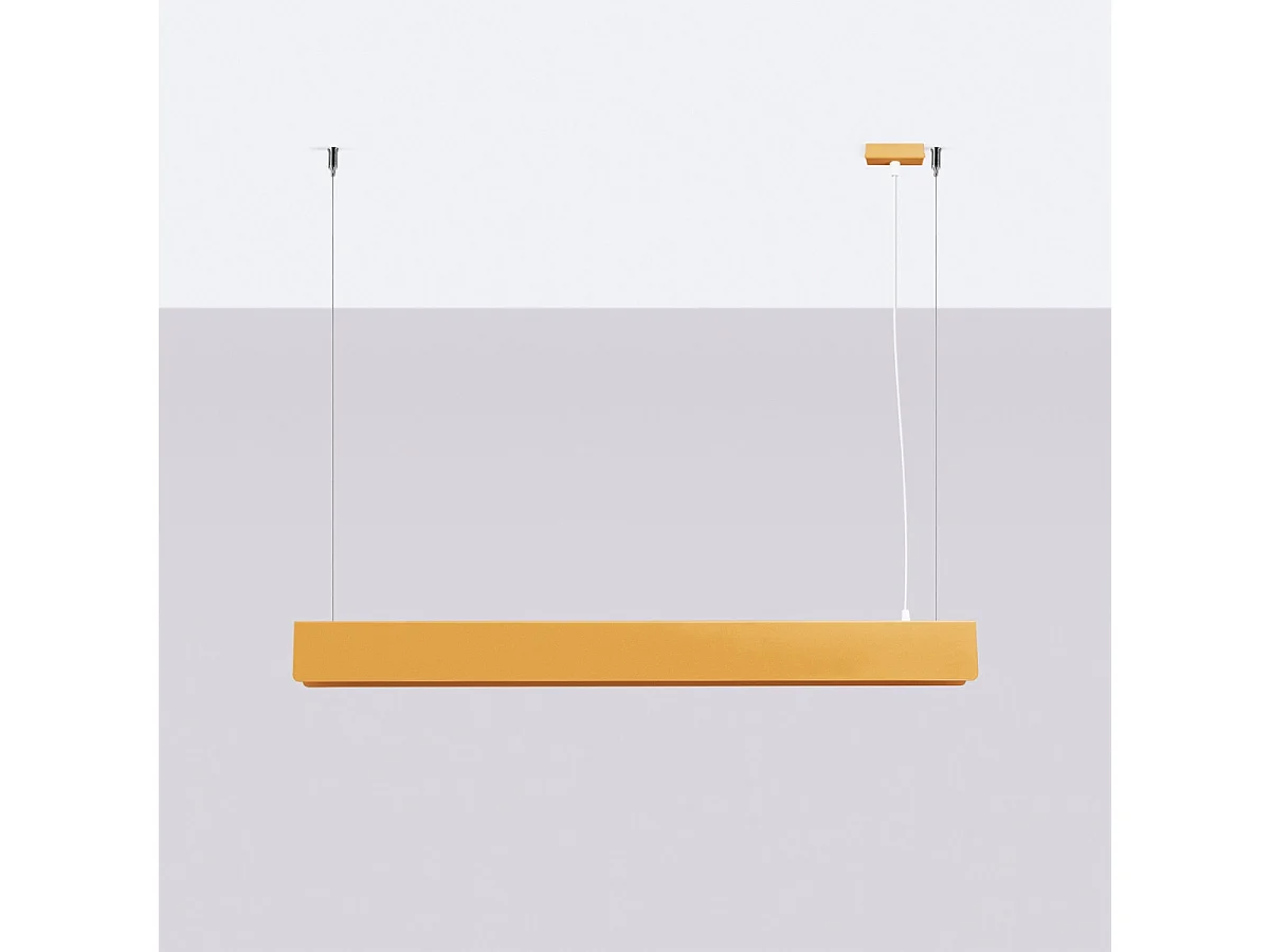 Lampe Suspendues Spark Moderne En Acier - 1 Sources Lumineuses - L.100 X H.120 Cm - Doré