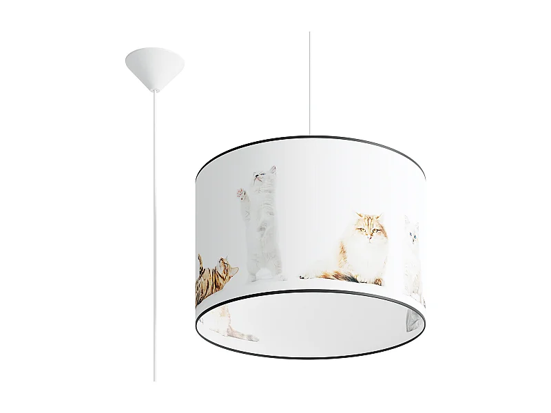 Pendelleuchten Koty Modern Aus  Pvc - 1 Lichtquellen - L.40 X H. Cm - Mehrfarben