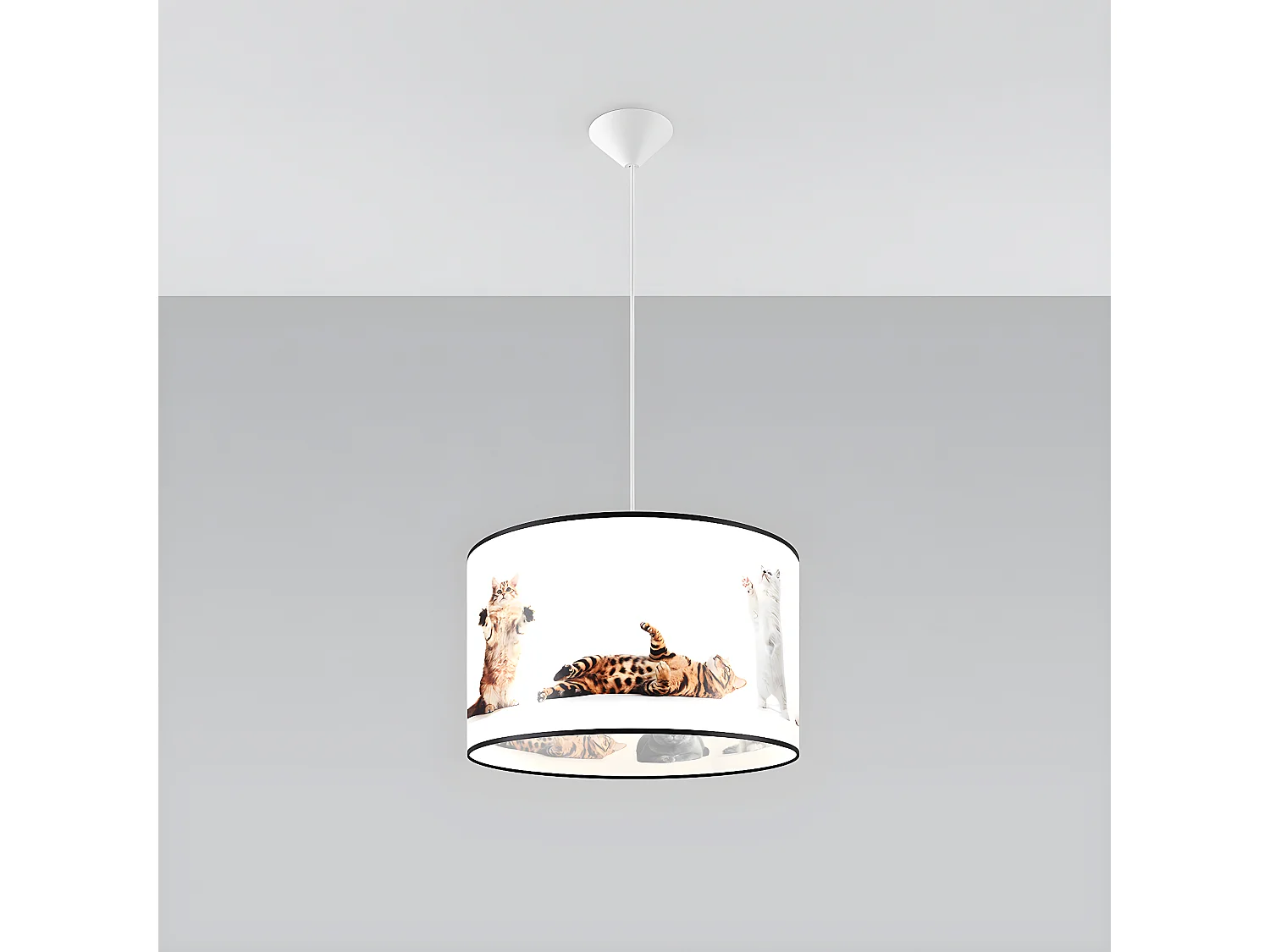 Lampes Suspendues Koty Moderne En Pvc - 1 Sources Lumineuses - L.40 X H.95 Cm - Multicolore