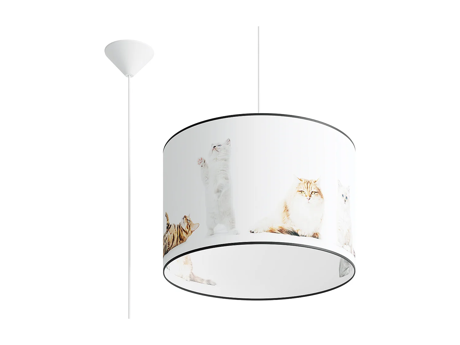 Hanglampen Koty Modern Van  - 1 Lichtbronnen - L.40 X H.95 Cm - Veelkleurig