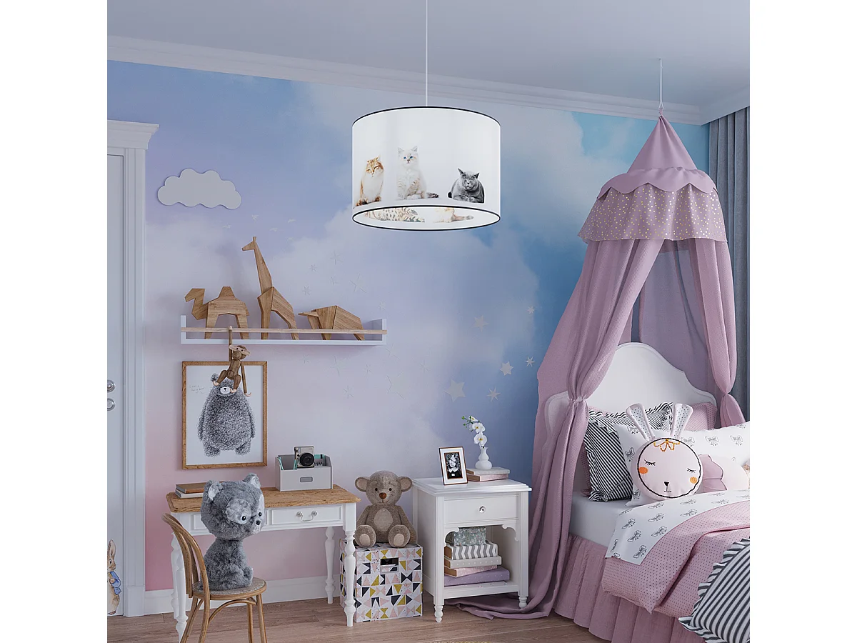 Lampa wisząca KOTY 40 biała