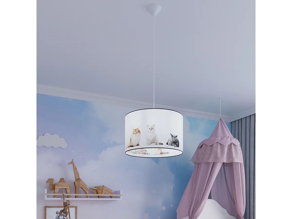 Lampa wisząca KOTY 40 biała