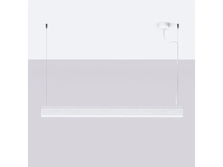 Lampes Suspendues Farge Moderne En Aluminium - 1 Sources Lumineuses - L.120 X H.150 Cm - Blanc