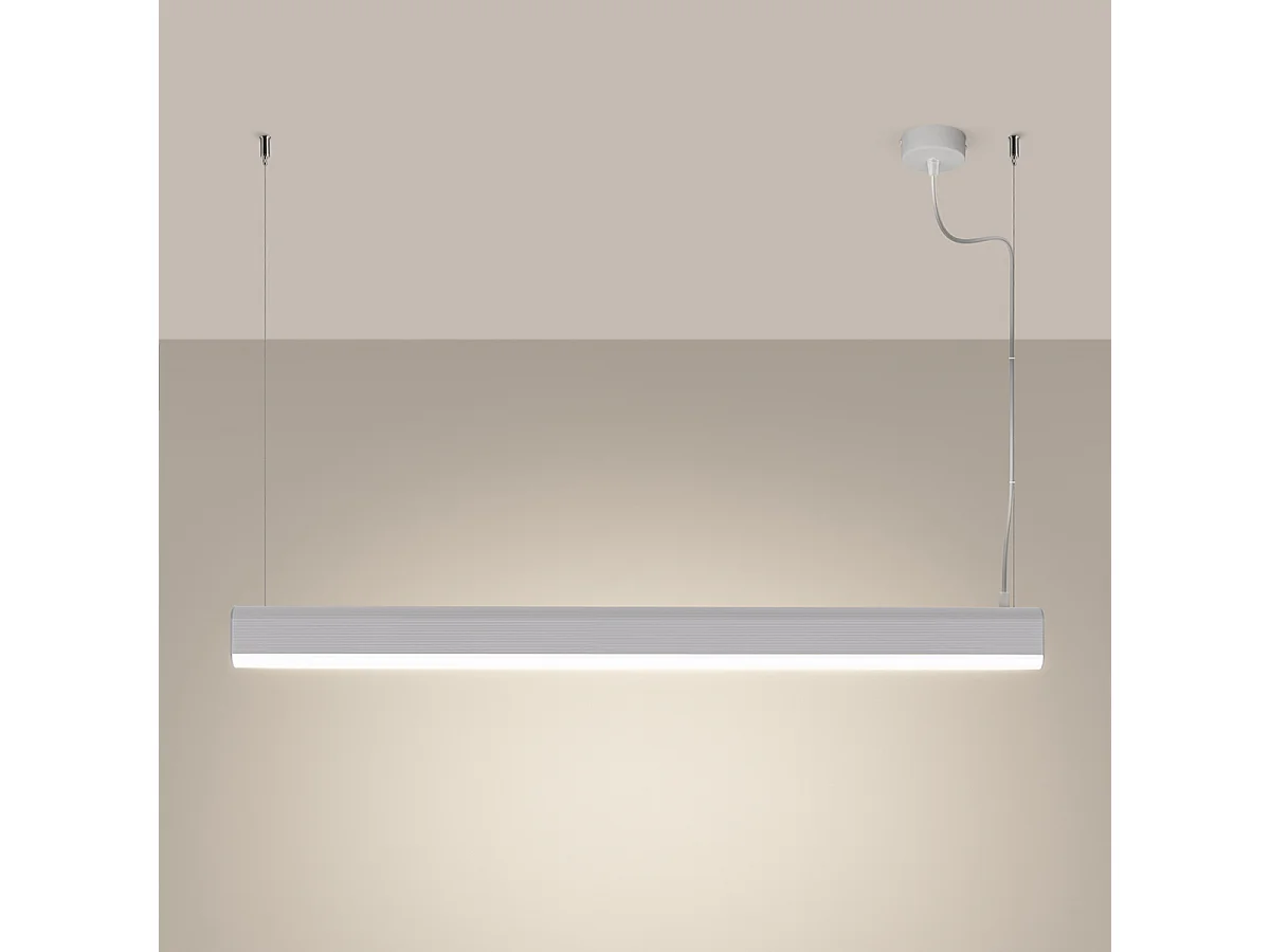 Lampes Suspendues Farge Moderne En Aluminium - 1 Sources Lumineuses - L.120 X H.150 Cm - Blanc