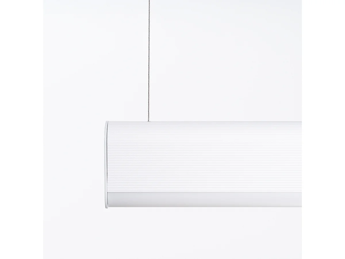 Lampes Suspendues Farge Moderne En Aluminium - 1 Sources Lumineuses - L.120 X H.150 Cm - Blanc