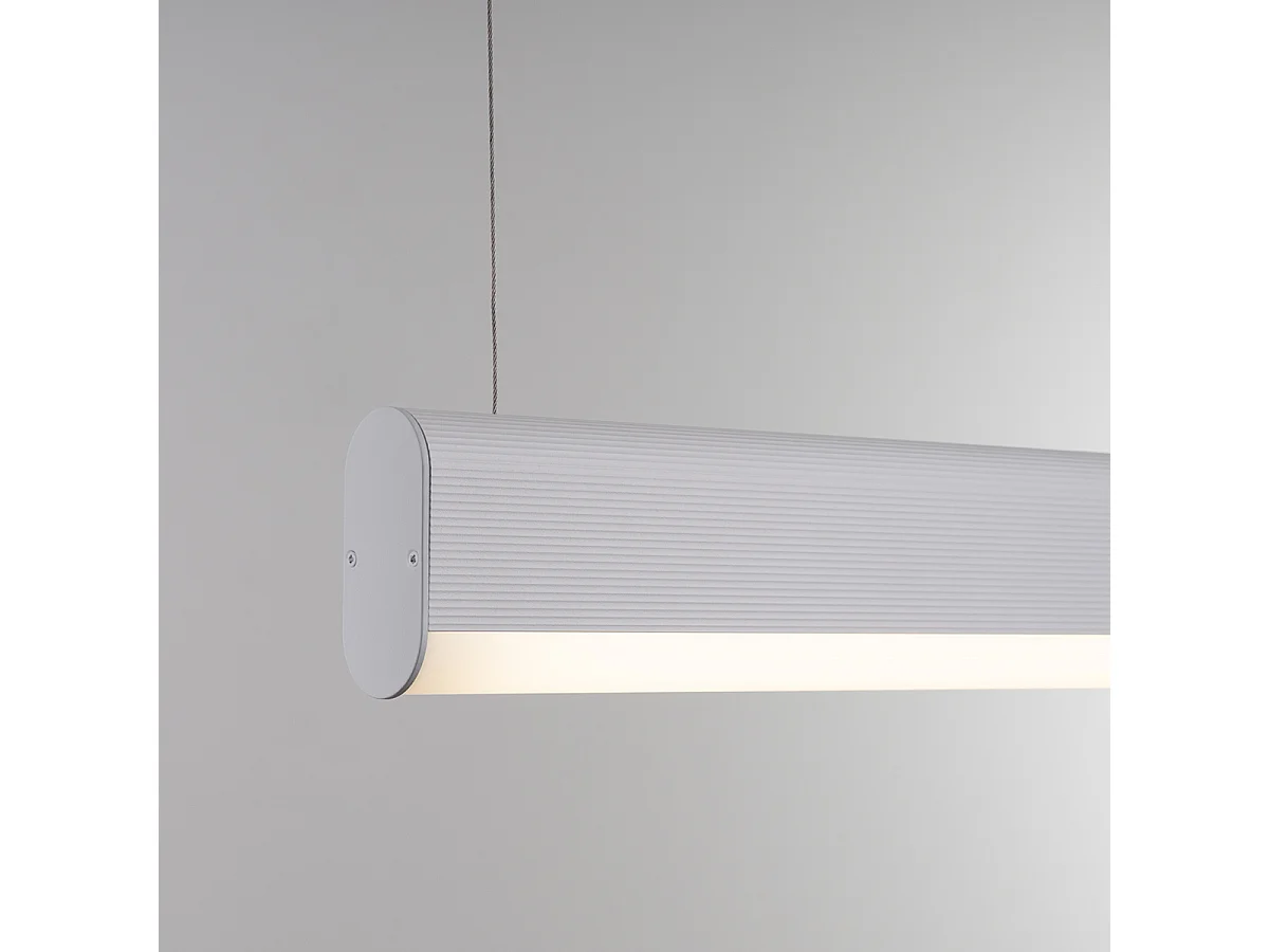 Lampes Suspendues Farge Moderne En Aluminium - 1 Sources Lumineuses - L.120 X H.150 Cm - Blanc