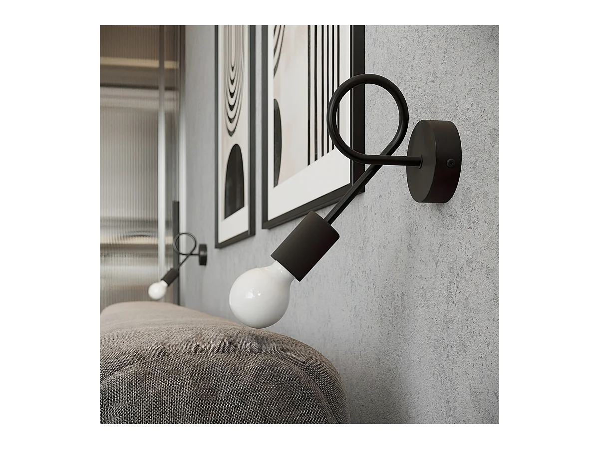 Lustres Levar Industriel En Acier - 8 Sources Lumineuses - L.58 X H.28 Cm - Noir