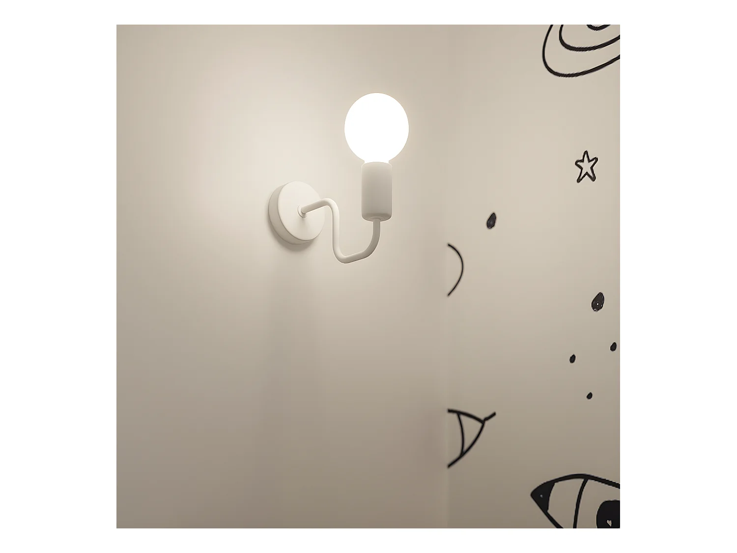 Plafondlampen Vector Industrieel Van  - 4 Lichtbronnen - L.78 X H.15,5 Cm - Wit