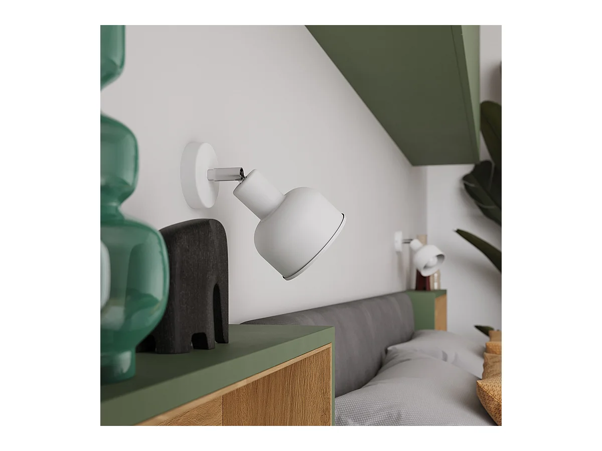 Deckenlampen Elba Dachgeschoss Aus  Stahl - 3 Lichtquellen - L.59 X H. Cm - Weiß