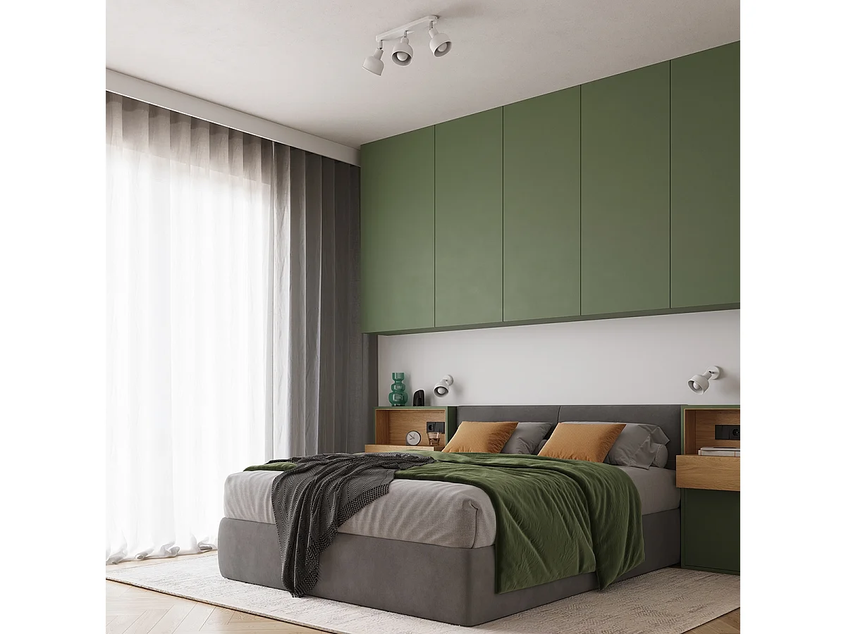 Plafondlampen Elba Zolder Van  - 3 Lichtbronnen - L.59 X H.18,5 Cm - Wit