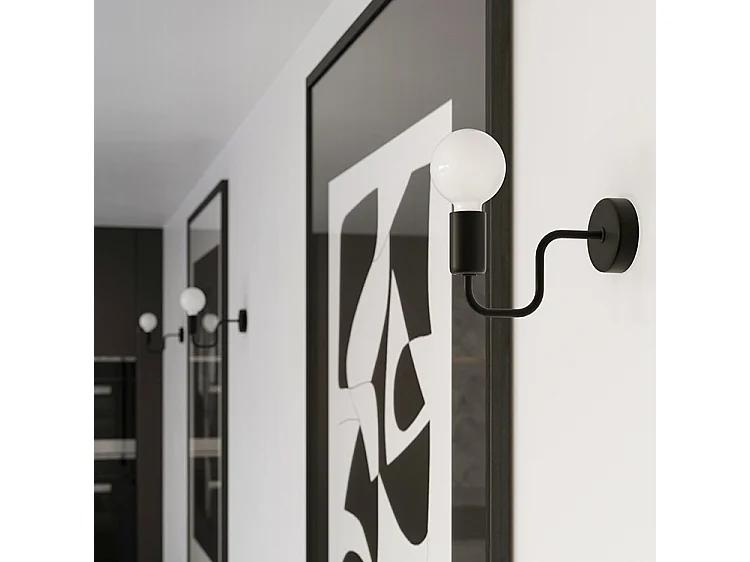 Plafonniers Vector Industriel En Acier - 8 Sources Lumineuses - L.103 X H.15,5 Cm - Noir