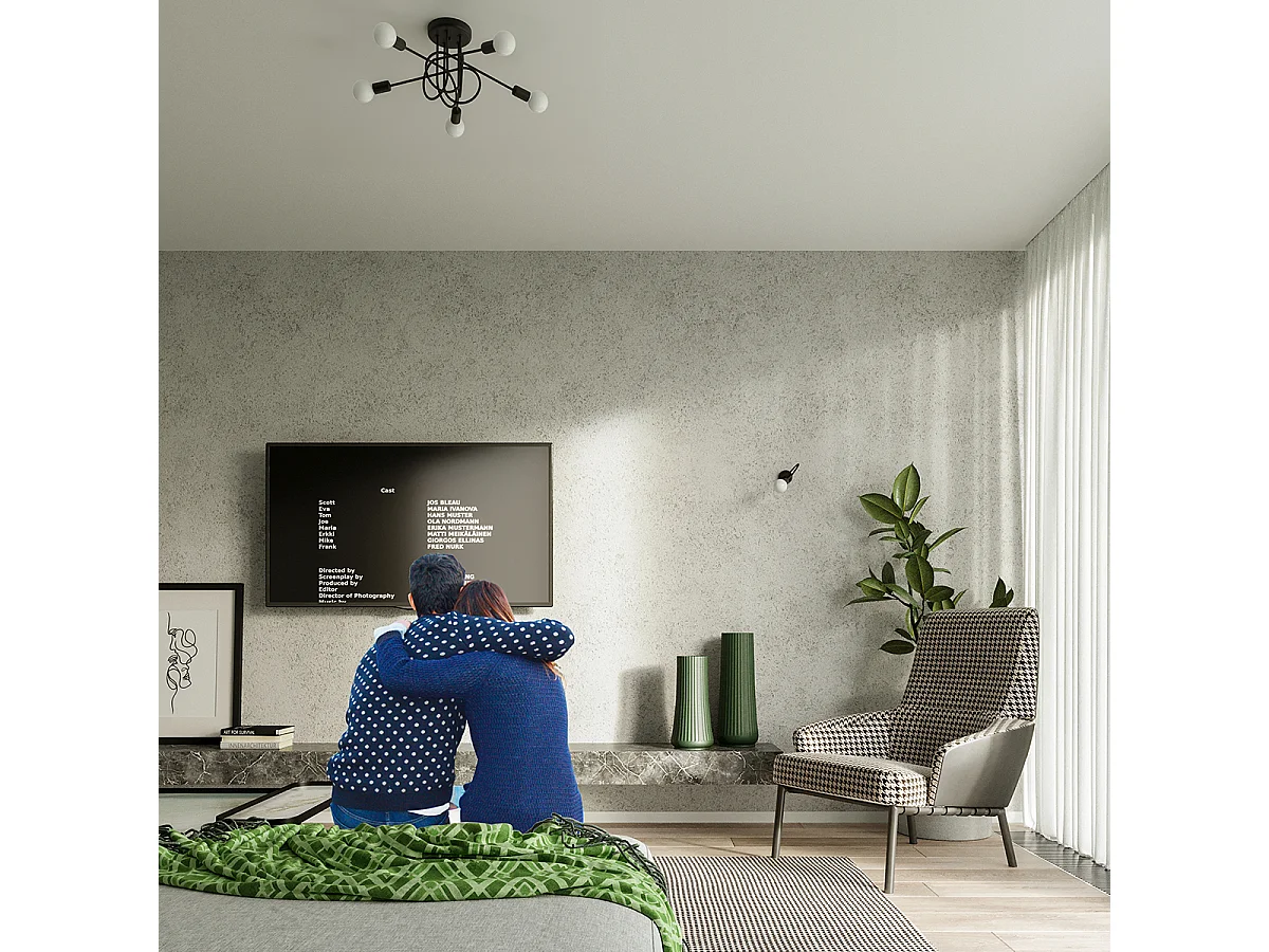 Żyrandol SUPEŁ 5 czarny