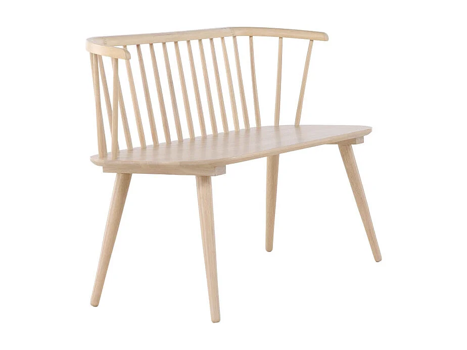 Banc Design en Bois "Bobby" 120cm Naturel