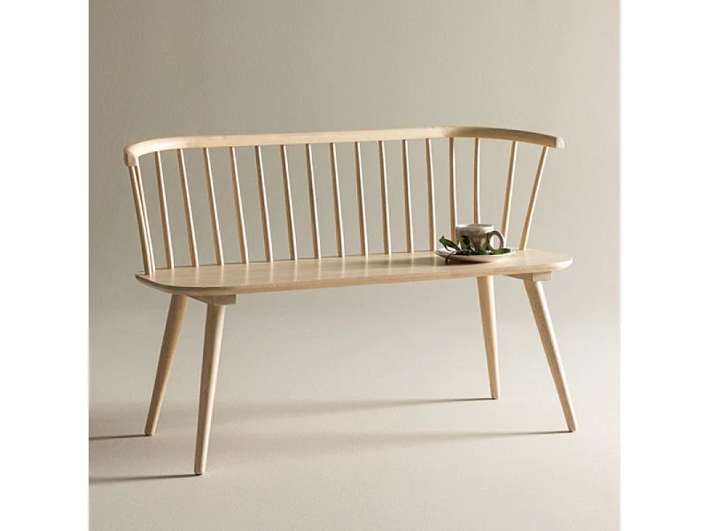 Banc Design en Bois "Bobby" 120cm Naturel