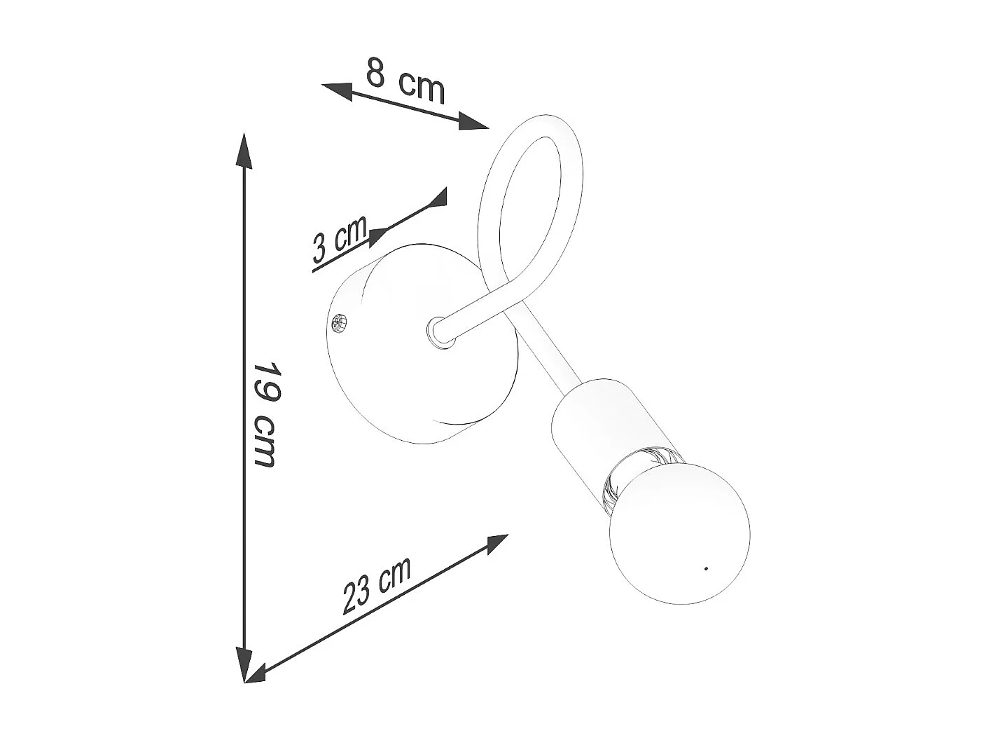 Appliques Levar Industriel En Acier - 1 Sources Lumineuses - L.23 X H.19 Cm - Noir