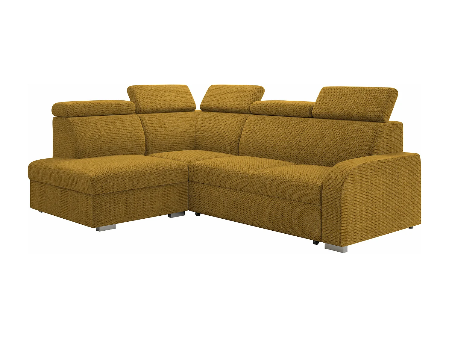 Canapé d'angle Ovos II, Jaune, Disponible, 250x200x85cm