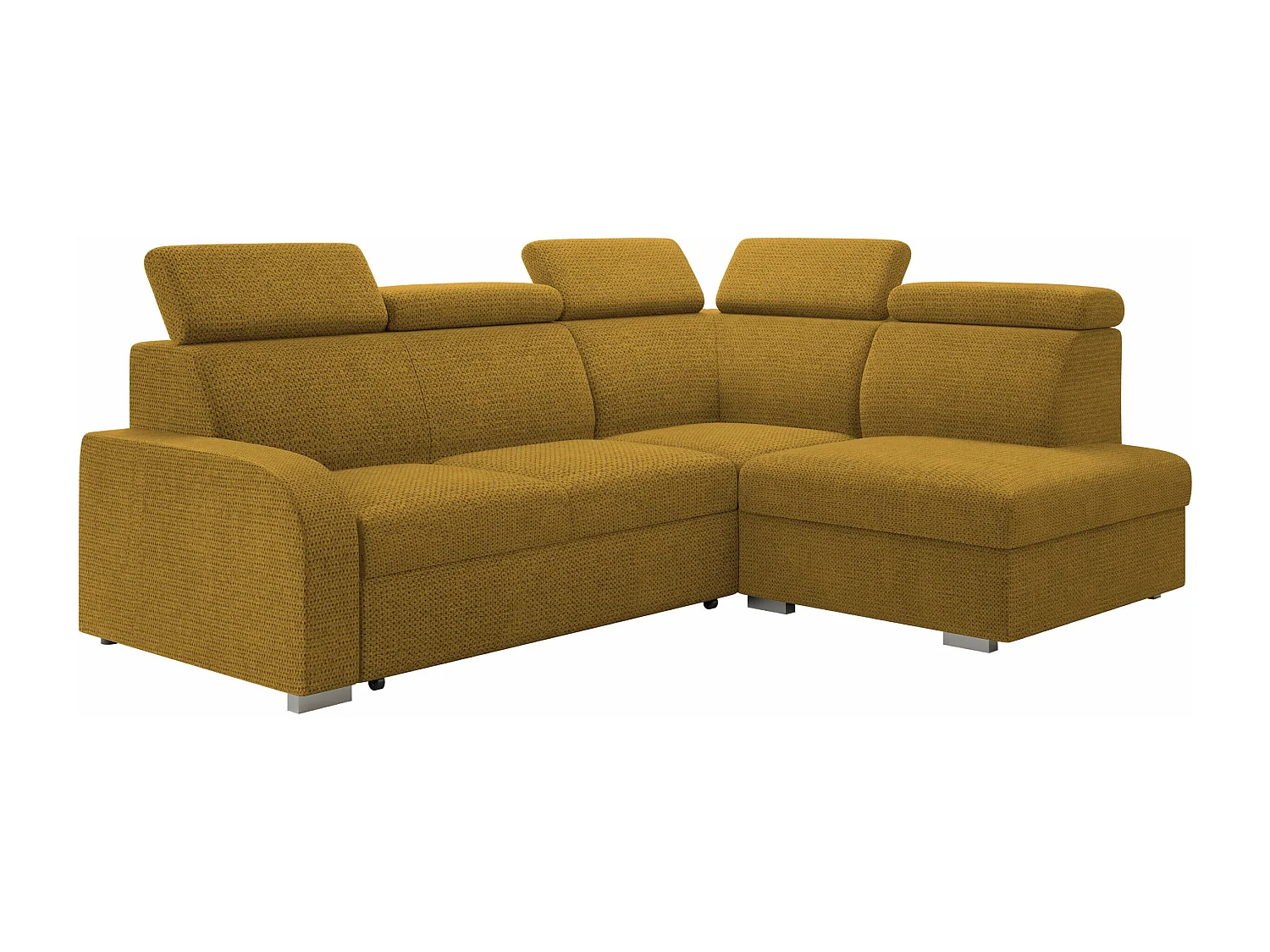 Canapé d'angle Ovos II, Jaune, Disponible, 250x200x85cm