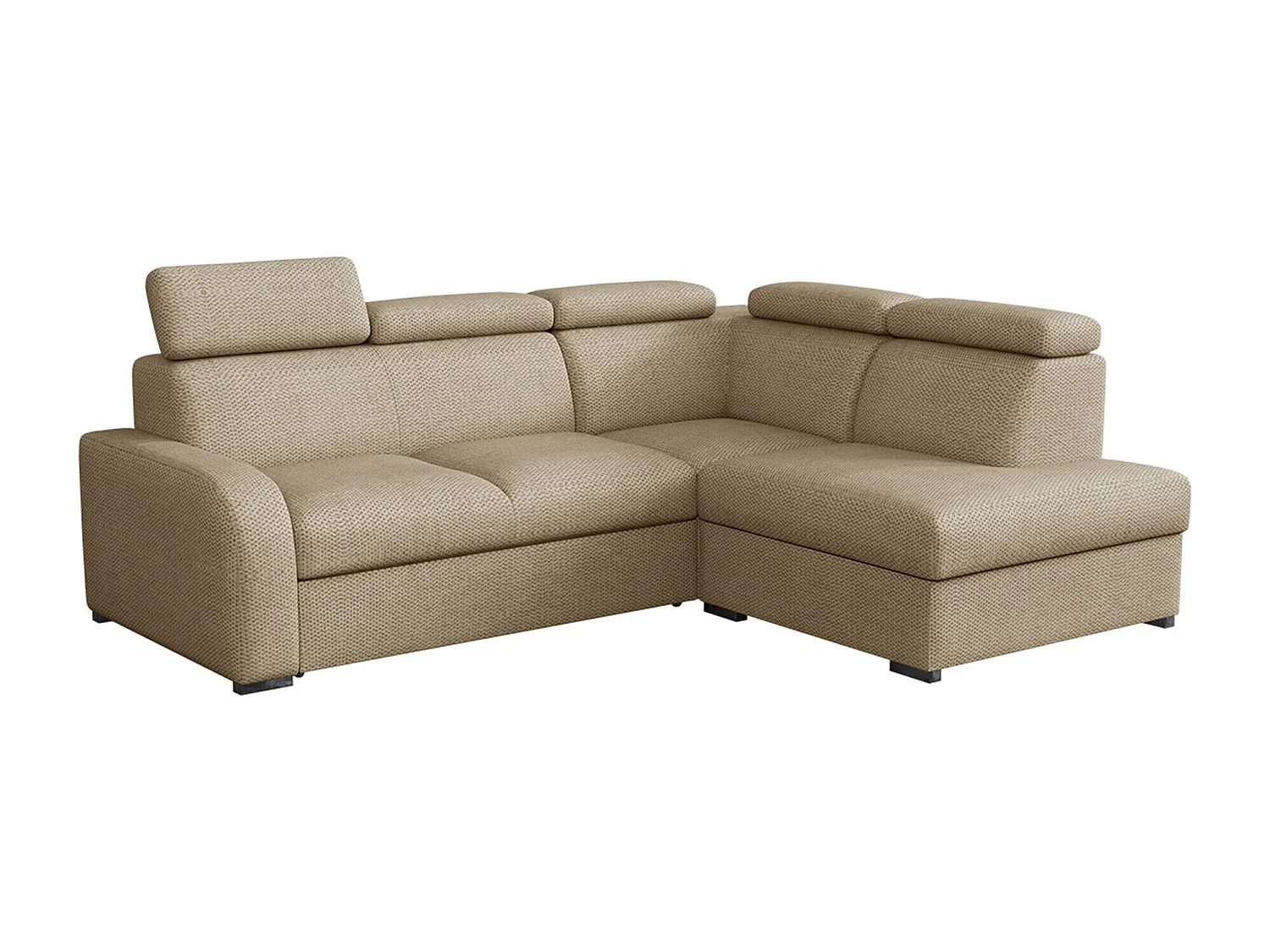 Canapé d'angle Etrcala 108, Brun clair, Disponible, 250x200x85cm