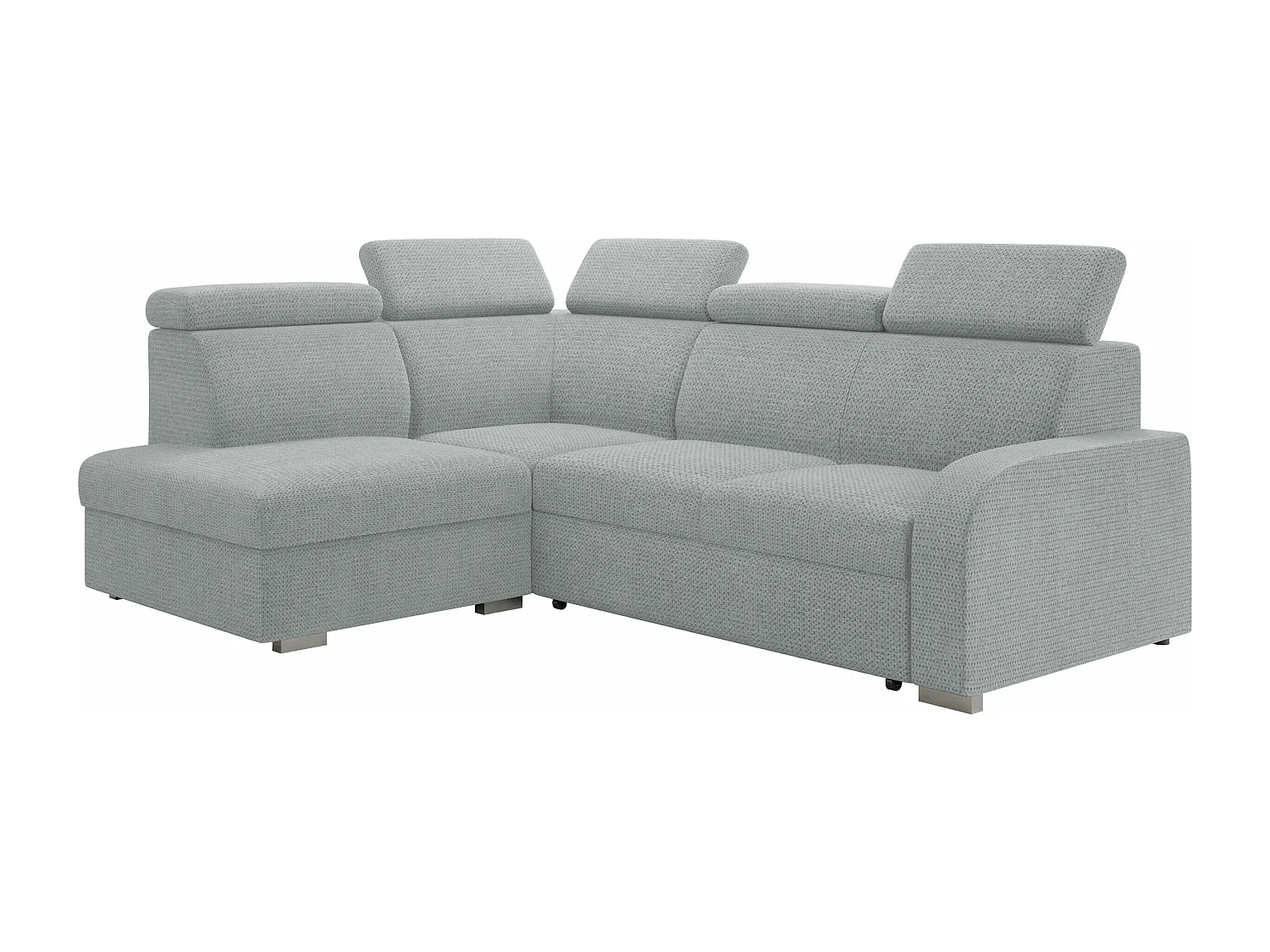 Canapé d'angle Etrcala 108, Gris, Disponible, 250x200x85cm