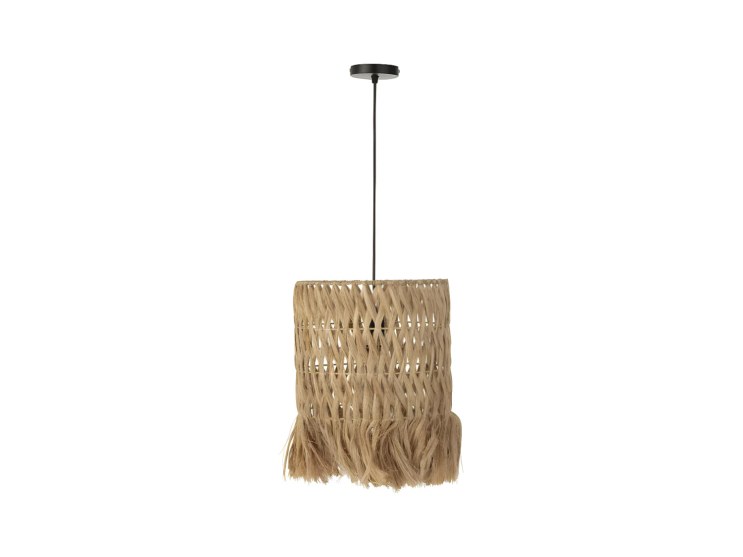 Lampe Suspension "Feuille de Bananier" 40cm Naturel