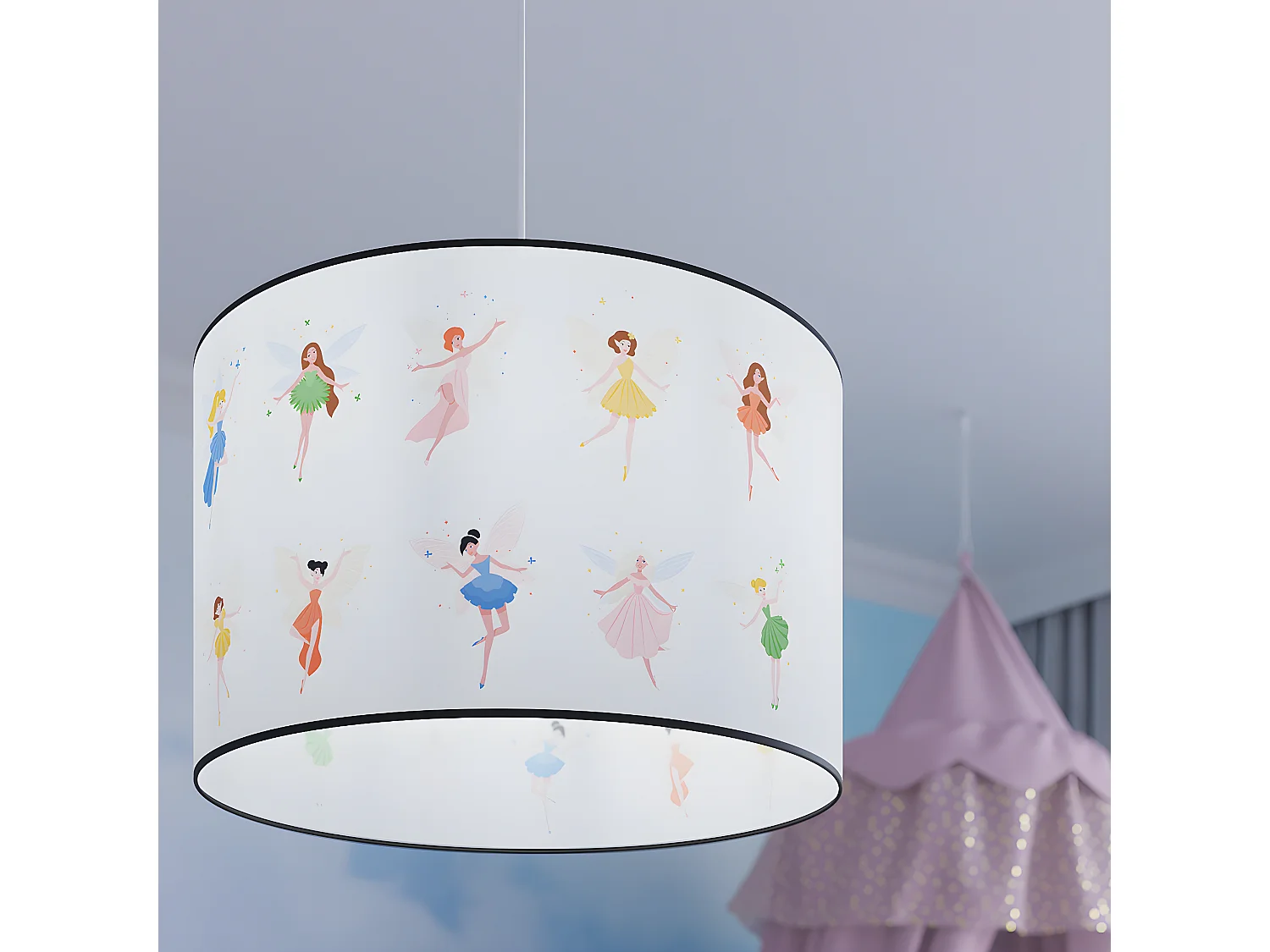 Lampa wisząca WRÓŻKI 30 biała