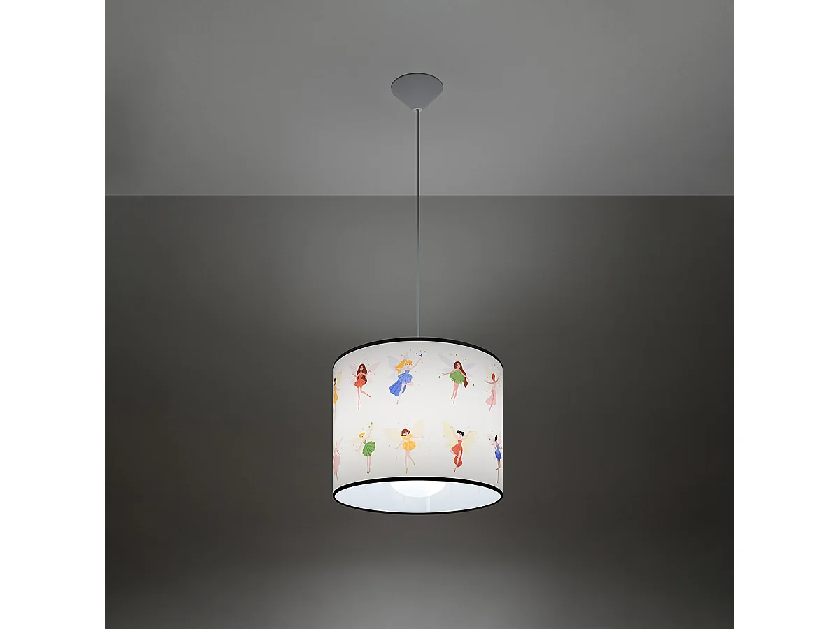Lampe Suspendues Wróżki Moderne En Pvc - 1 Sources Lumineuses - L.30 X H.95 Cm - Multicolore