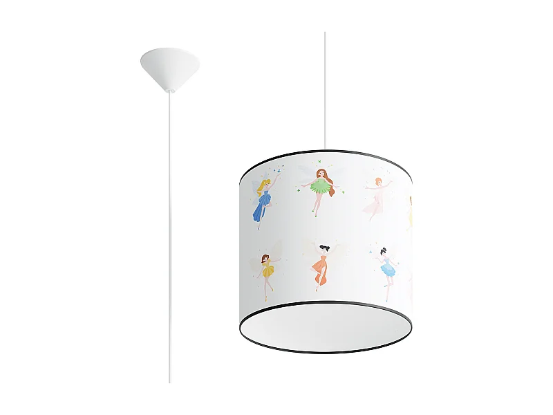 Lampes Suspendues Wróżki Moderne En Pvc - 1 Sources Lumineuses - L.30 X H.95 Cm - Multicolore
