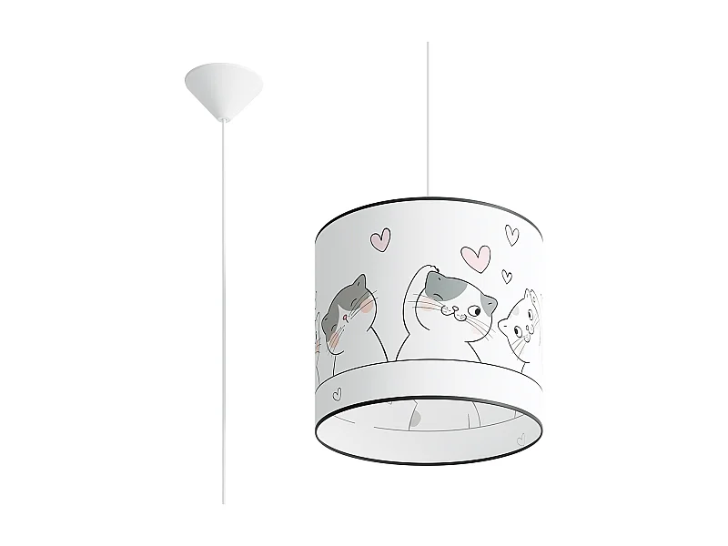 Lampa wisząca CAT 30 biała