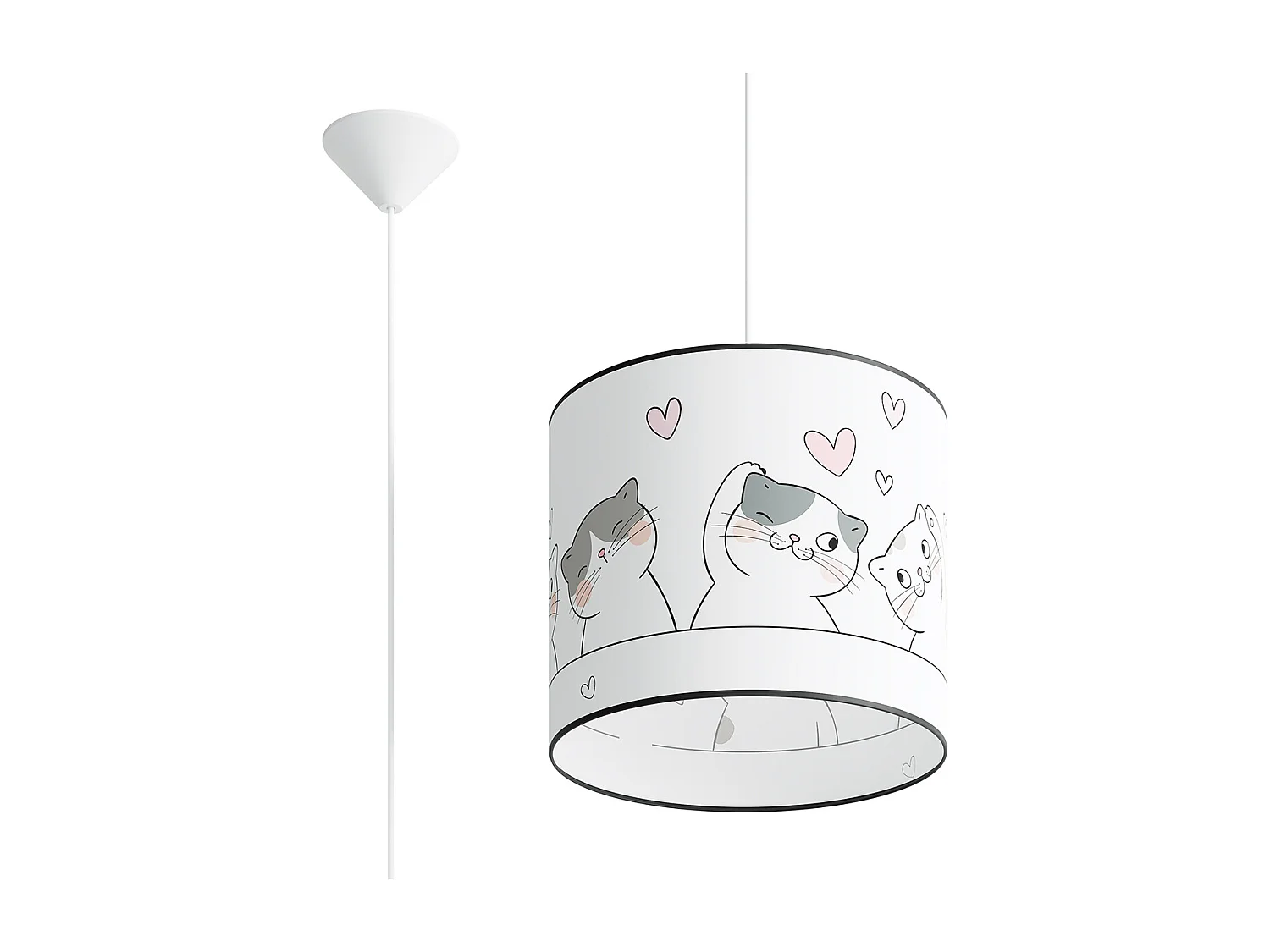 Lampa wisząca CAT 30 biała
