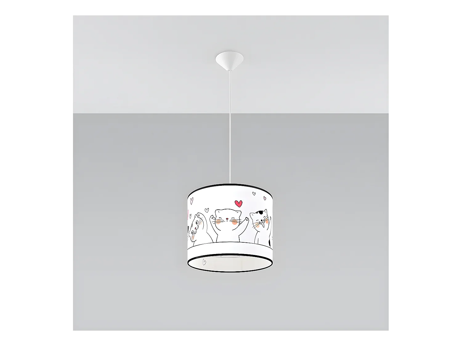 Lampa wisząca CAT 30 biała