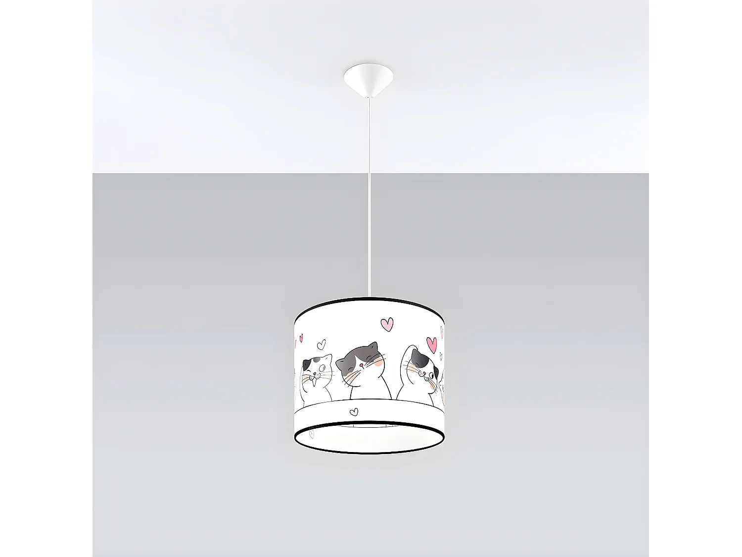 Lampa wisząca CAT 30 biała