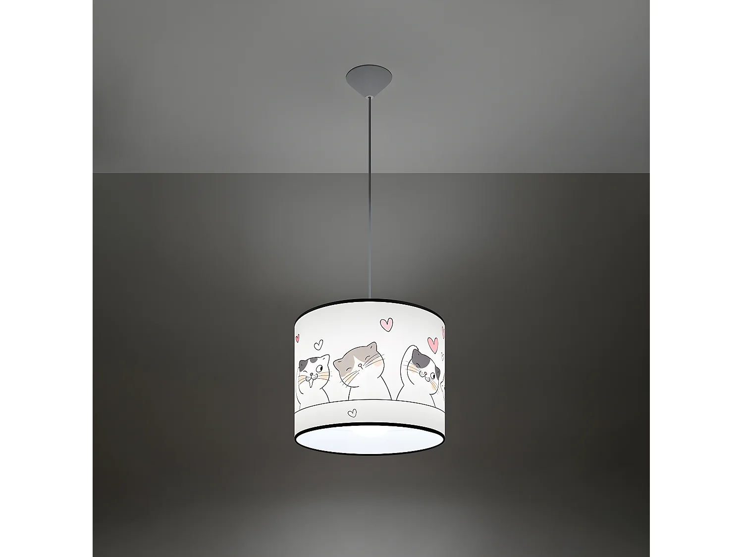 Lampa wisząca CAT 30 biała