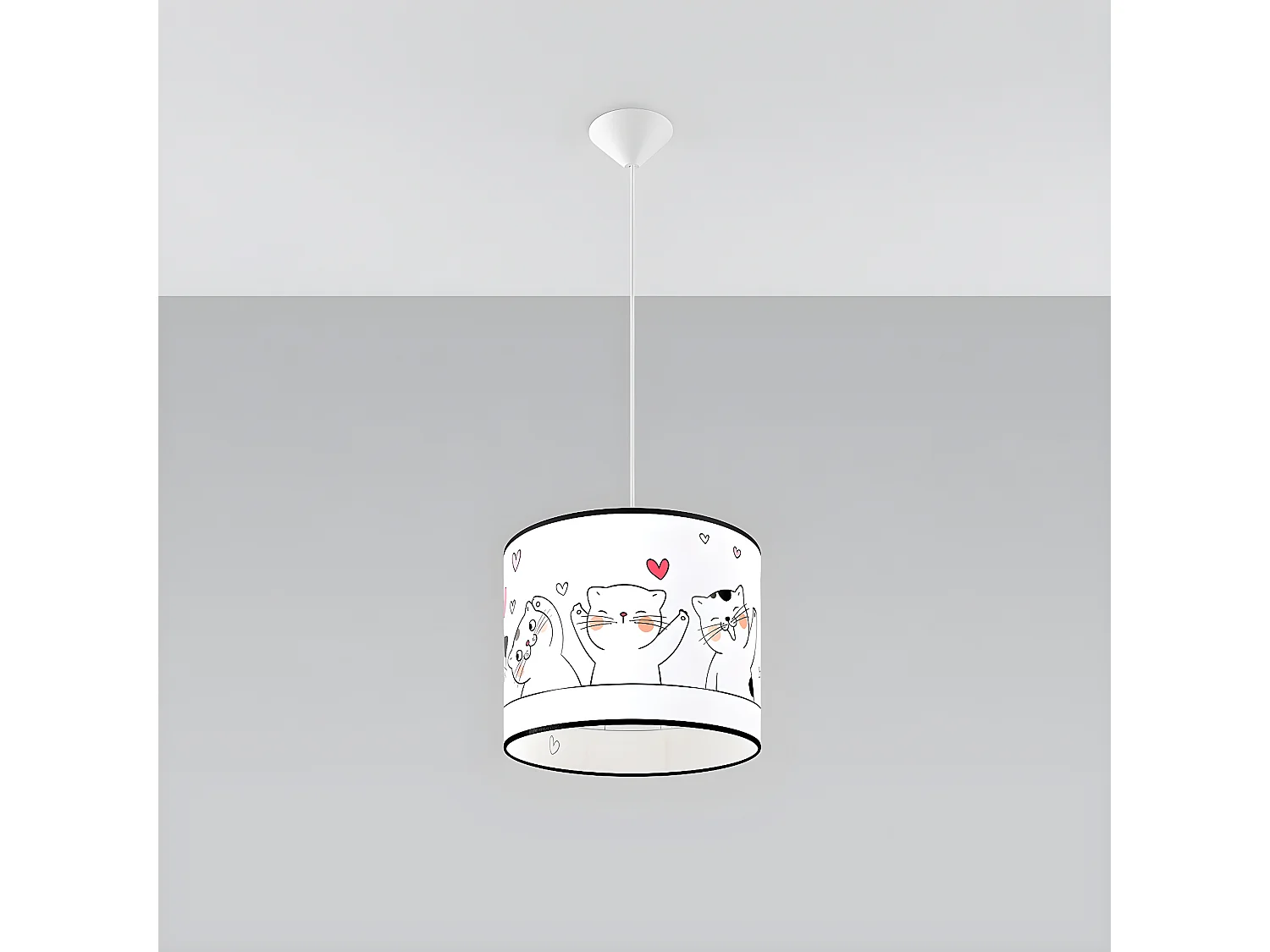 Lampa wisząca CAT 30 biała