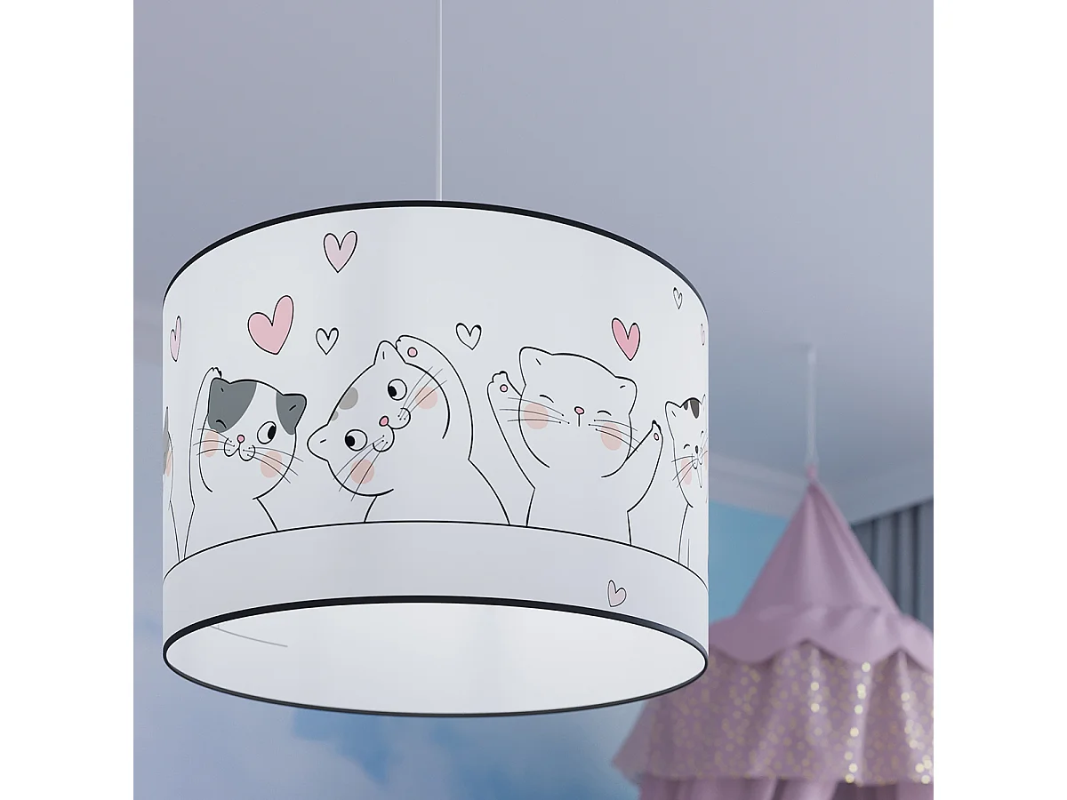 Lampe Suspendues Cat Moderne En Pvc - 1 Sources Lumineuses - L.30 X H.95 Cm - Multicolore