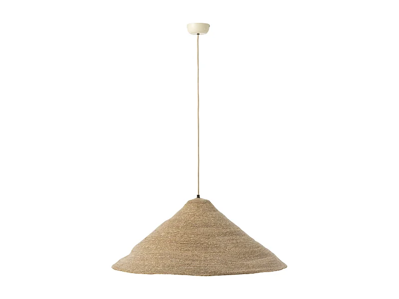 Lampe Suspension Chapeau "Moonj" 80cm Naturel Clair