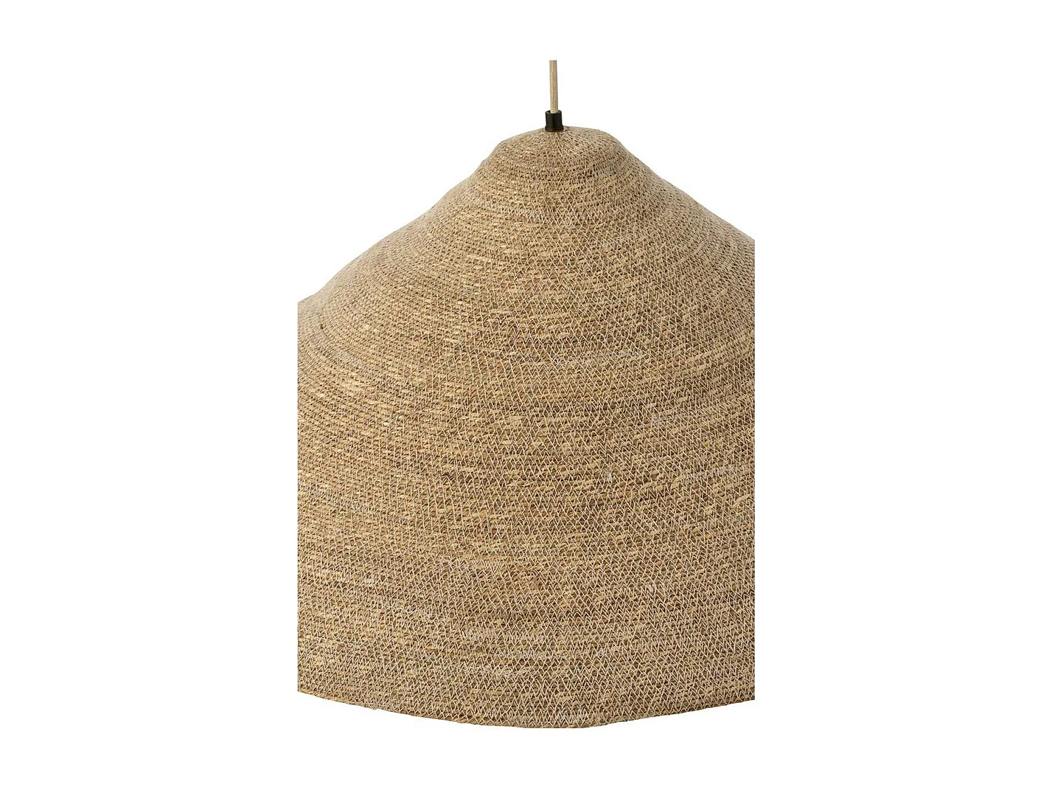 Lampe Suspension Chapeau "Moonj" 80cm Naturel Clair